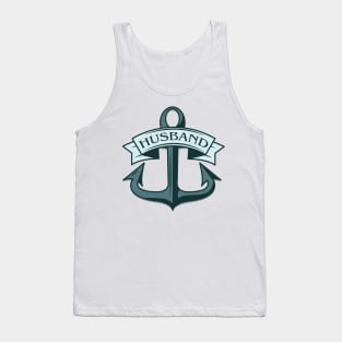 Husband Ships Anchor Tank Top